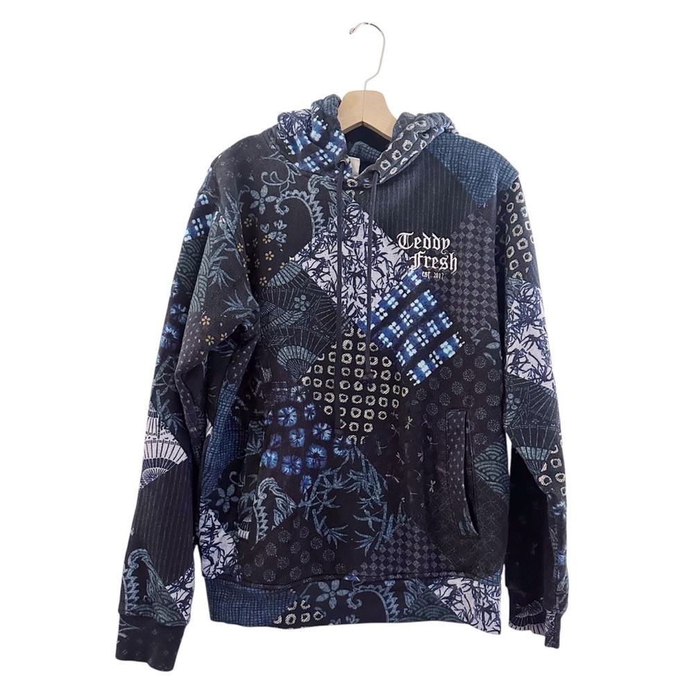 Teddy Fresh Patchwork Blue Printed Mixed Shibori … - image 2